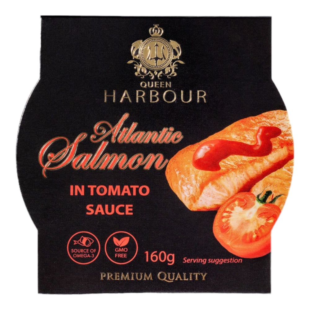 Queen Harbour Atlantic Salmon in Tomato Sauce 160g