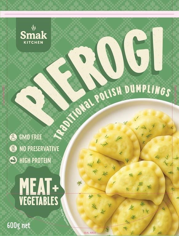 Smak Kitchen Meat & Vegetables Pierogi Dumplings 600g