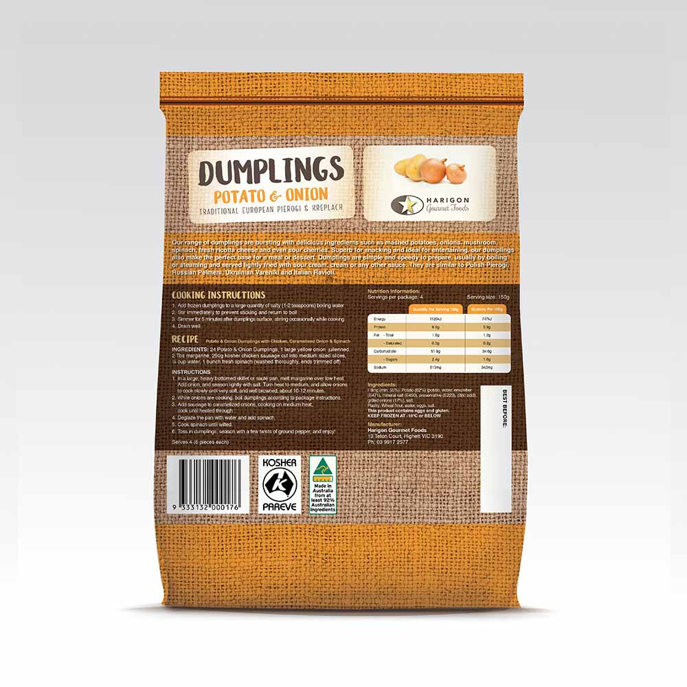 HGF Dumplings with Potato Onion 600g