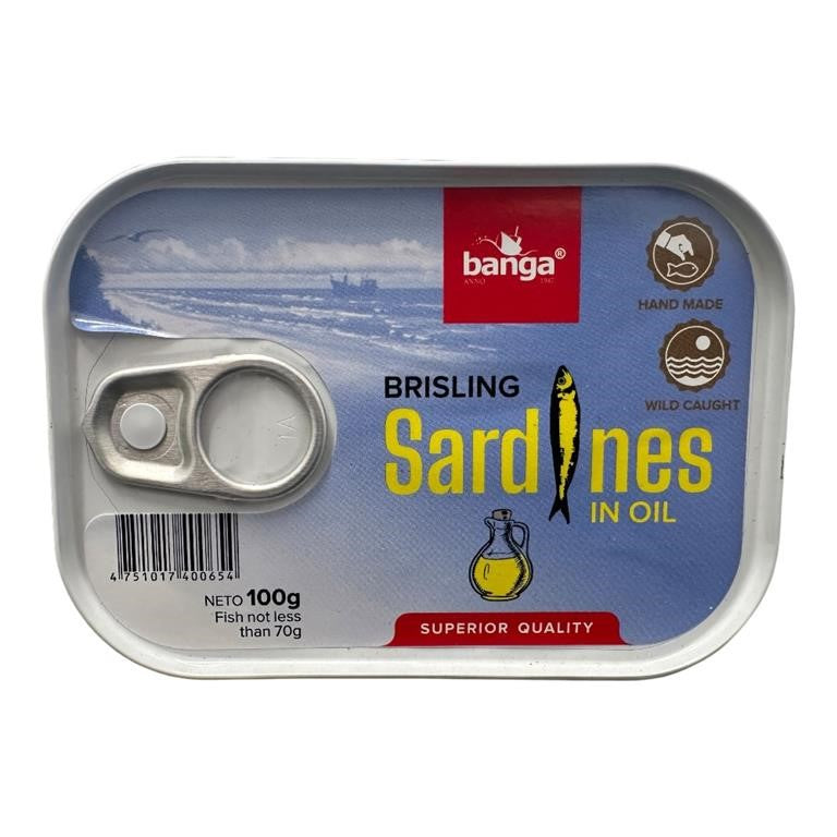 Banga Brisling Sardines in oil 100g