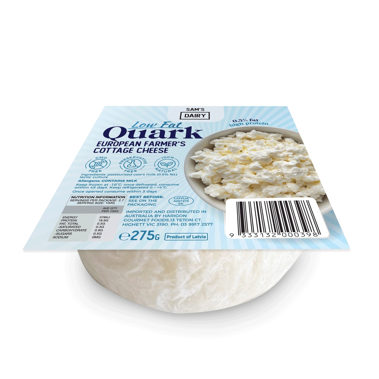 Sam's Quark Cheese Low Fat 275g