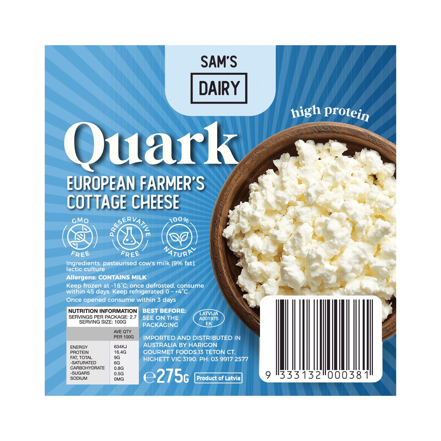 Sam's Quark Cheese 275g