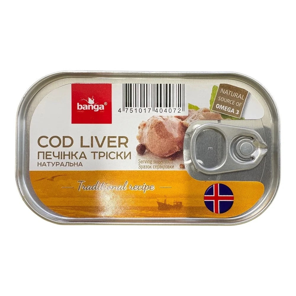 Banga Cod Liver with Lemon Pepper 115g
