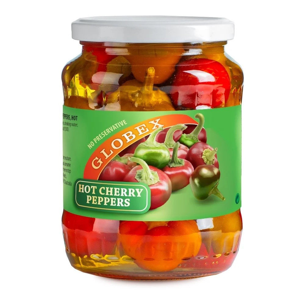Globex Very Hot Cherry Peppers 720ml