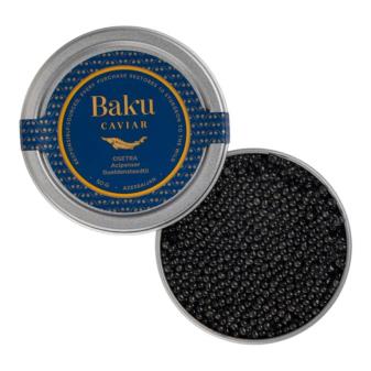 Baku Caviar, Osetra (Russian Sturgeon / Acipenser gueldenstaedtii) 50g