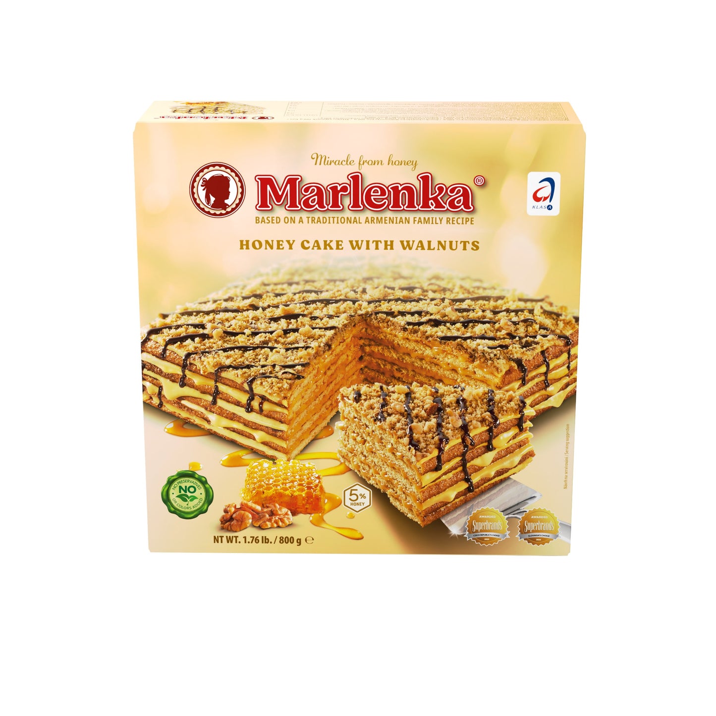 Marlenka Honey Cake Walnut 800g