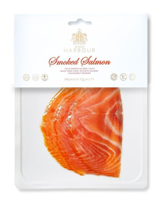 Queen Harbour 1. Sliced Smoked Salmon 100g