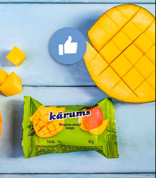 Karums Mango Cheesecake (Frozen Curd Snack) 45g