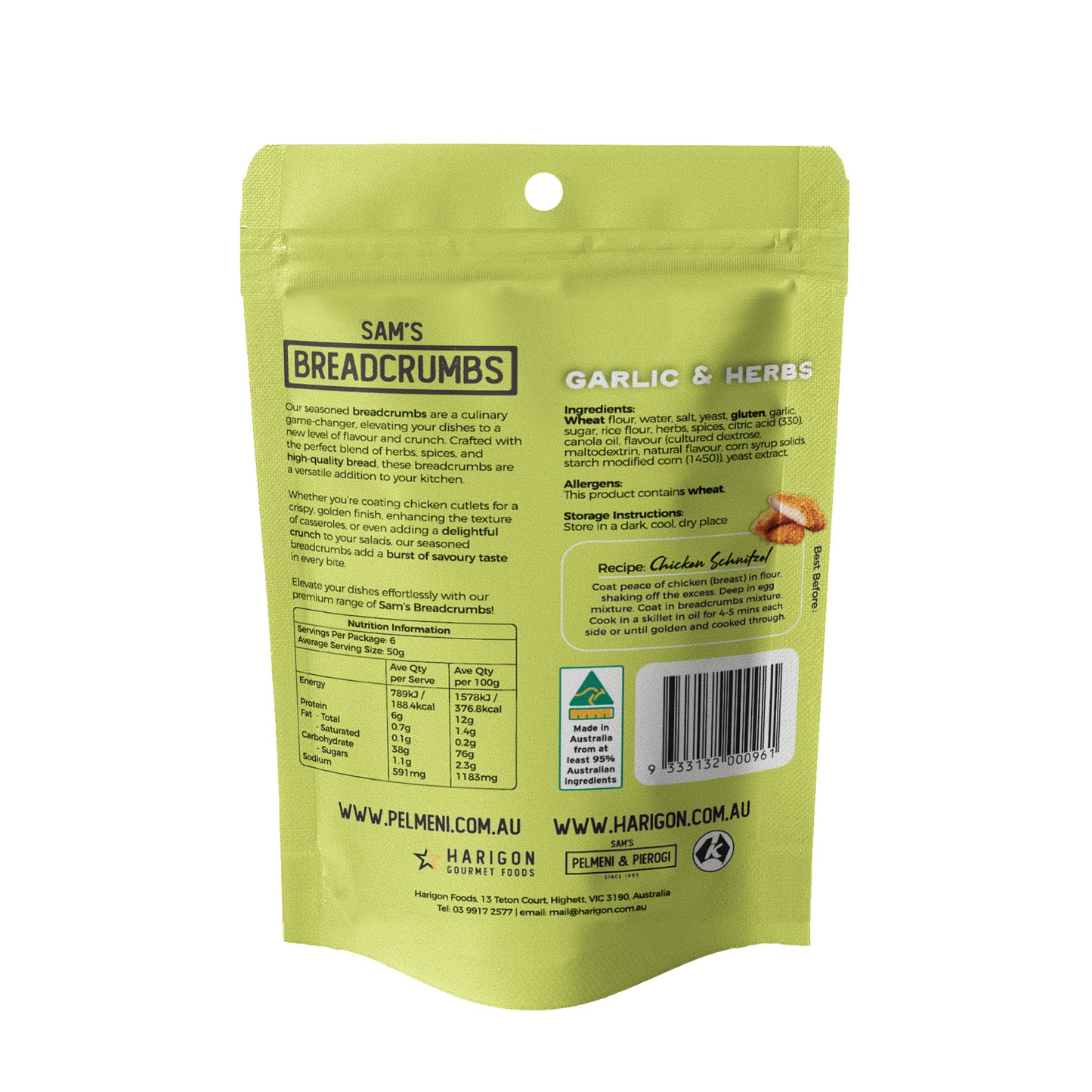 Sam's Garlic & Herb Breadcrumbs