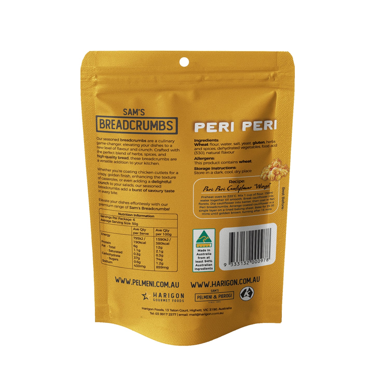 Sam's Peri Peri Breadcrumbs