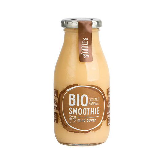 6 x Rudolfs Certified Organic Smoothie 'MIND POWER' (Coconut, Banana) 260ml