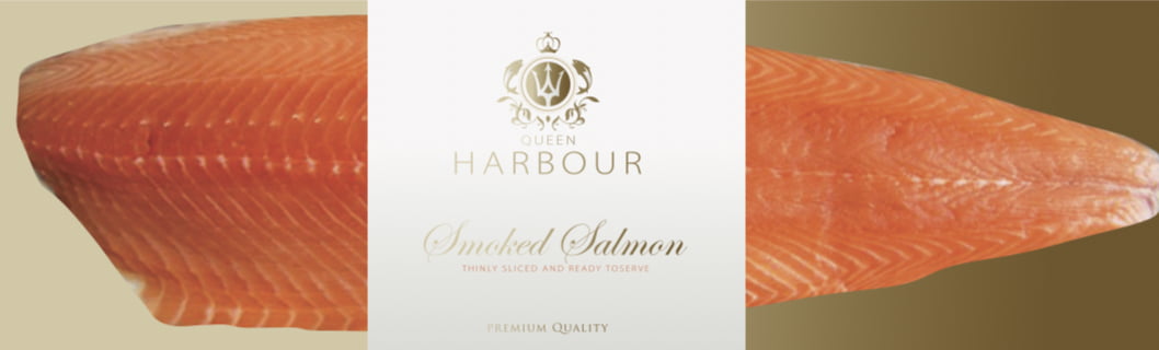 Queen Harbour Cold Smoked Salmon Sliced 1kg Harigon Gourmet Foods